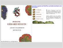 Tablet Screenshot of domaine-gerardseguin.com